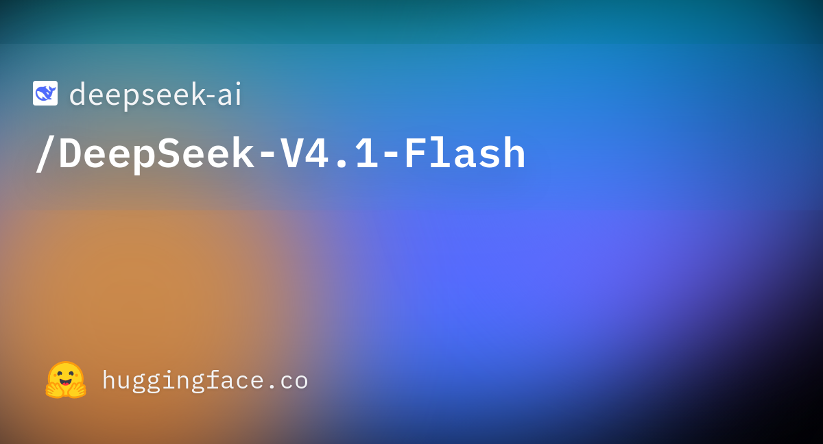 Identificação do DeepSeek V4.1 Flash na página oficial de distribuição dos pesos.