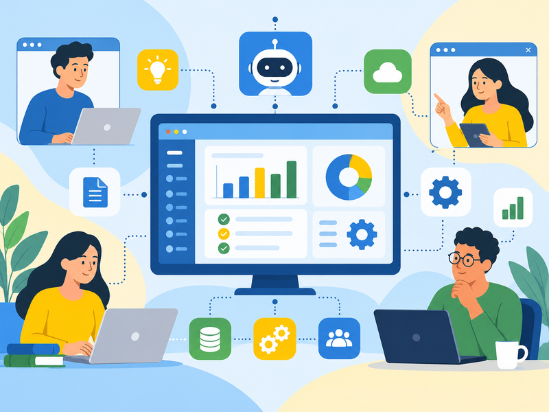 Ilustração usada pela Escola Virtual de Governo na página do curso IA e Transformação Digital.